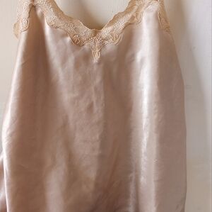 Satin Camisole Shell Top Chemise Marta Flano. Size 36 Heavyweight